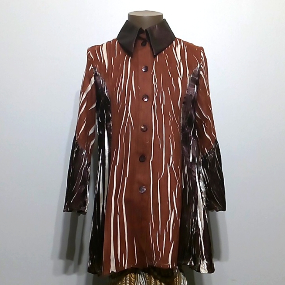 Stunning 1pc Brown Shirt top by Jerry T
